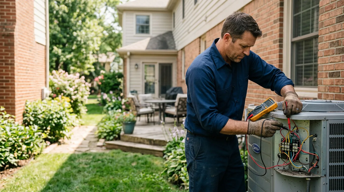 HVAC technician working near Meldrim, GA